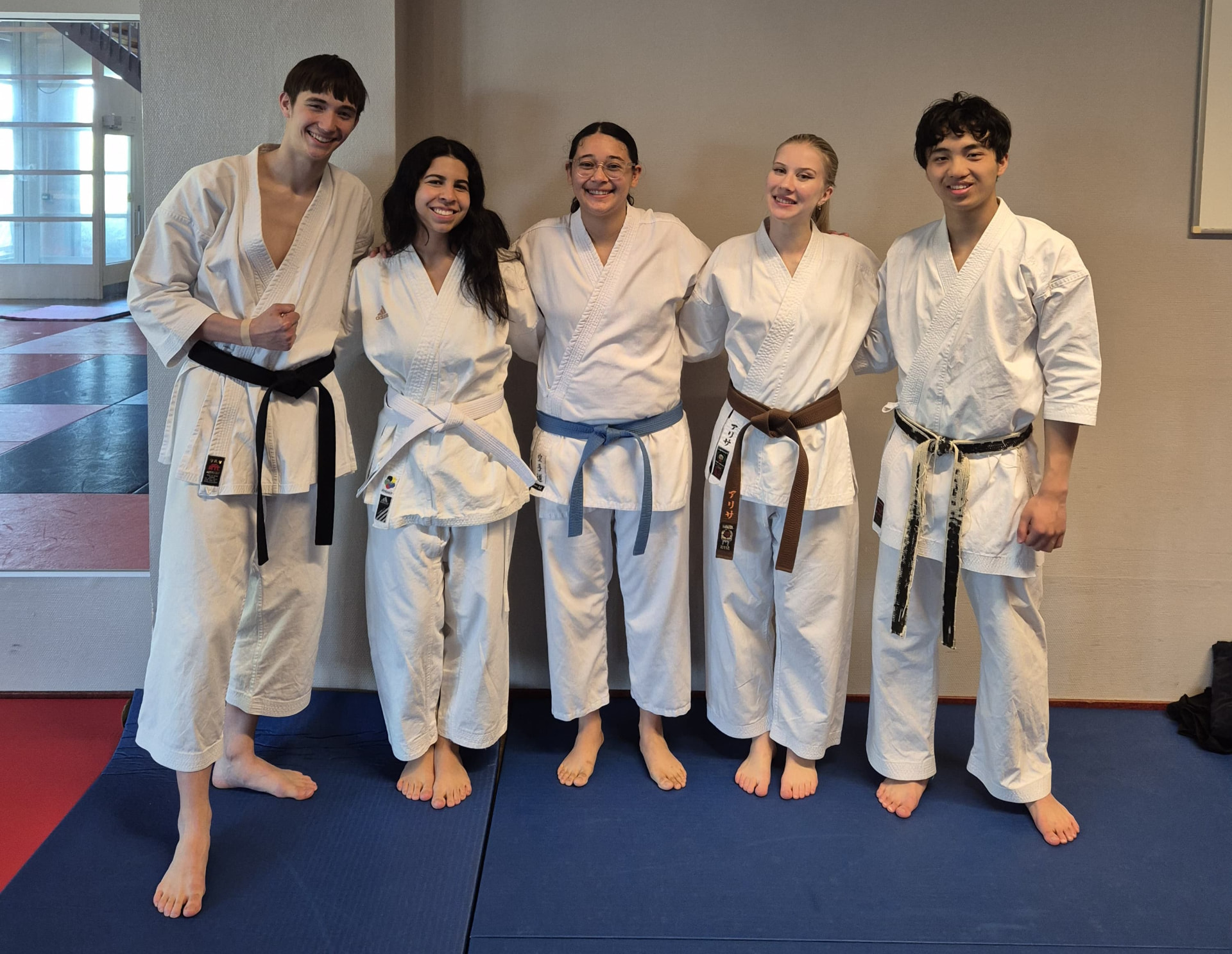 Wado Kai karate students together in the dojo